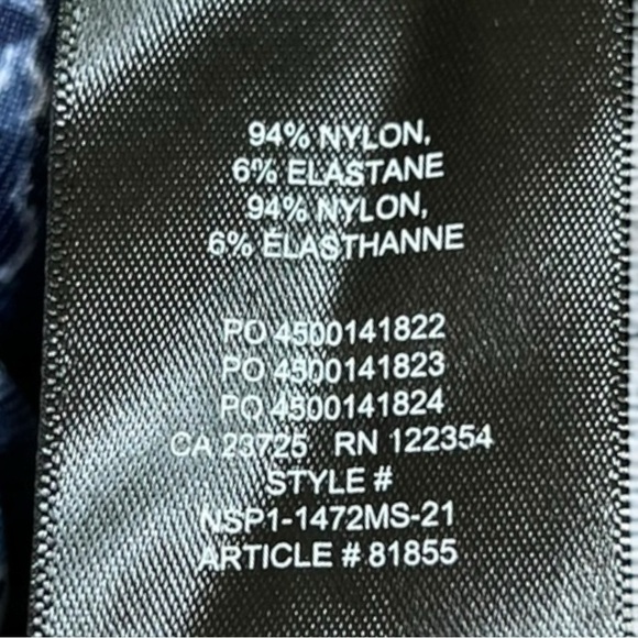 🌻Aritzia Babaton Blue/White Contour Bodysuit Size XS - Picture 5 of 5